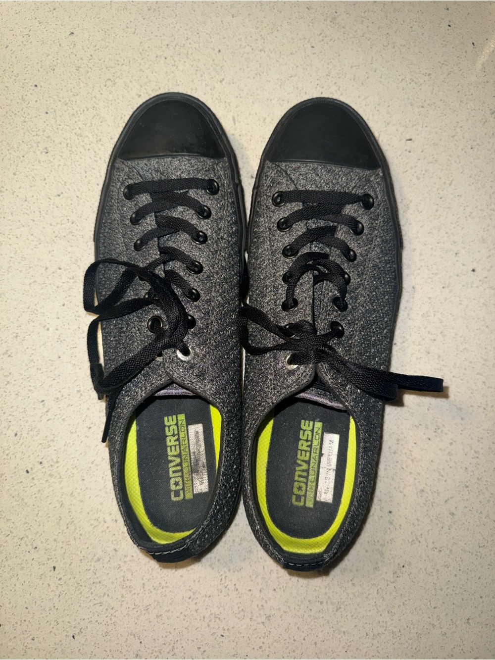 Converse Chuck Taylor Allstar ll Ox Knit” Low Top Sneakers Charcoal/Black
